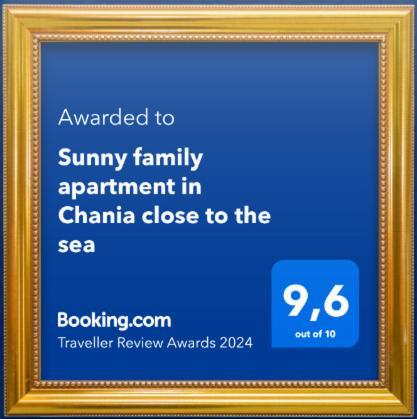 Sunny Family Apartment In Chania Close To The Sea Bagian luar foto